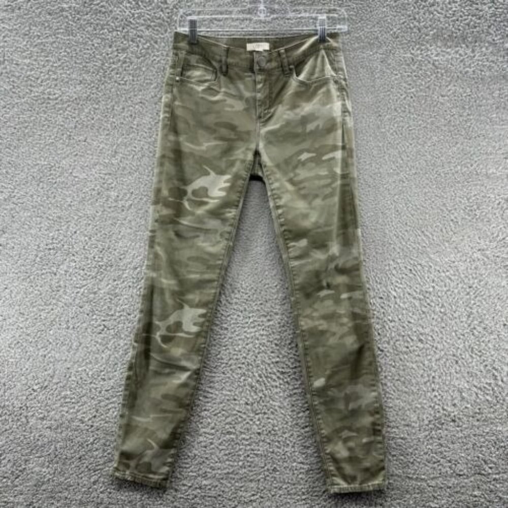 LOFT‎ Pants Women's 0 Green Camouflaged Marisa Fit Casual Pants Size 0